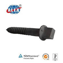 Rail Timber Screw, Carbon Steel Railroad Screw Spike